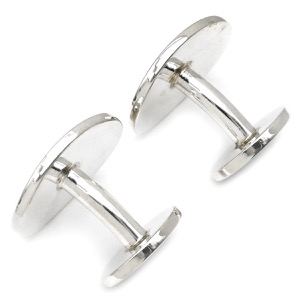 ティファニー カフス リターン トゥ ティファニー オーバルタグ シルバー925 シルバー T&Co. AG925 カフスボタン  中古