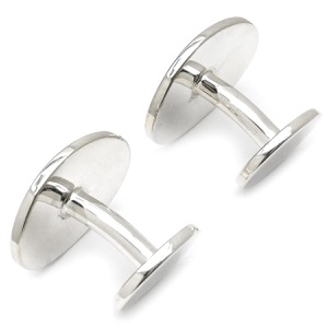 ティファニー カフス リターン トゥ ティファニー オーバルタグ シルバー925 シルバー T&Co. AG925 カフスボタン  中古