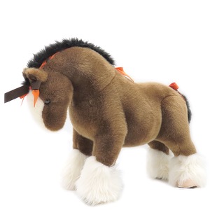 エルメス ぬいぐるみ エルミー PM アクリル ブラウン 茶 馬 ポニー  中古