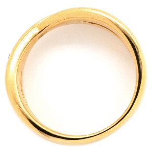 リング 指輪 ダイヤ リング K18YG ゴールド Au750 18K YG クロス 3粒 ゴールド  中古