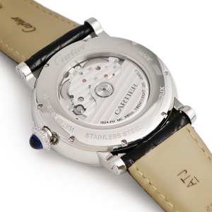 カルティエ ロトンド ドゥ カルティエ グランデイト W1556368 シルバー ギョウシェ デュアルタイム 自動巻き