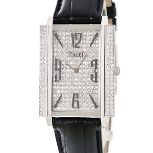 ピアジェ ブラックタイ 1967 LM G0A30165 K18WG無垢 純正ダイヤ 角型 アラビア バー ドレスウォッチ 手巻き