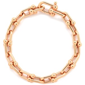 ティファニー ブレスレット ハードウェア ミディアムリンク ラージ K18PG ゴールド AG925  70881624 中古