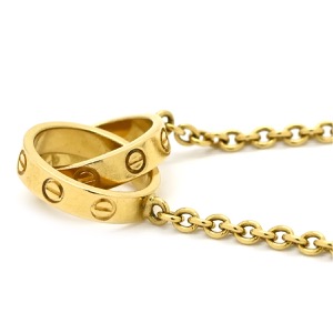 カルティエ ネックレス ベビーラブ  K18YG ゴールド 18金 750YG  中古