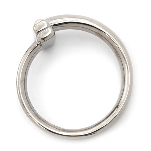 ティファニー リング 指輪 Tワン ナロー ダイヤリング K18WG シルバー T＆Co. 750 WG 18金 パヴェダイヤ  中古