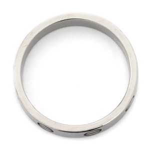カルティエ リング 指輪 ラブリング スモールモデル K18WG シルバー #54 LOVE Ring ホワイトゴールド WG Au750 18K 18金 ミニサイズ  中古
