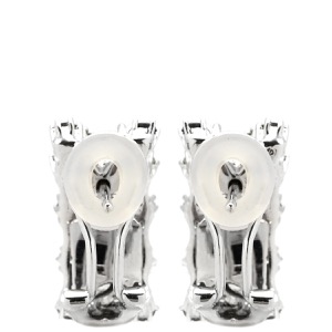 ピアス ダイヤピアス K18WG シルバー イヤリング 中古