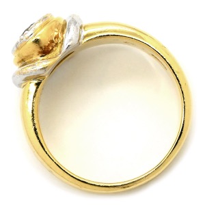 リング 指輪 ダイヤリング K18YG ゴールド コンビリング 18K 750  中古