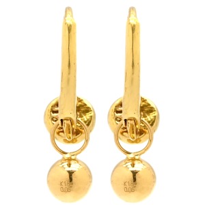 ピアス ダイヤ K18YG ゴールド Au750 18K 18金 ボールチャーム  中古