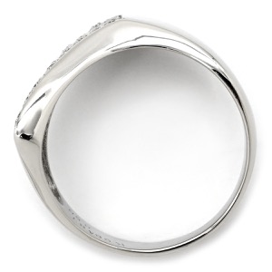 リング 指輪 ダイヤリング  Pt900 シルバー パヴェ  中古