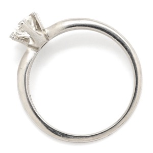 リング 指輪 ダイヤ 立爪リング Pt900 シルバー 1石 1粒  中古