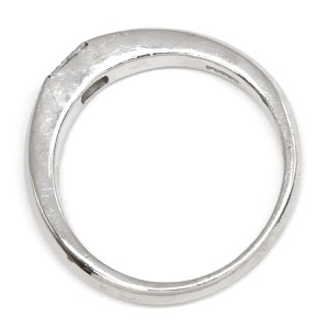 リング 指輪 Pt900 シルバー プラチナム 1P 1石 1粒 プリンセスカット ダイヤ マリッジ ブライダルリング フラッシュセッティング  中古