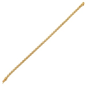 ブレスレット テニスブレスレット K18YG ゴールド ダイヤブレス  中古