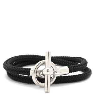 エルメス ブレスレット グレナン ドゥブルトゥール ヴォースイフト ブラック 黒 中古