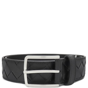 ボッテガヴェネタ ベルト イントレチャート カーフ ブラック 黒  609182 中古