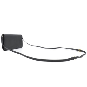 プラダ チェーンウォレット サフィアーノ メタル ショルダー ウォレット レザー ブラック 黒 SAFFIANO METAL  1M1437 中古