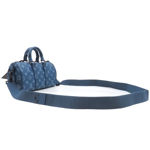 ルイヴィトン 2WAYバッグ キーポル バンドリエール25 モノグラムキャンバス ブルー 青 ショルダー   M46803  中古