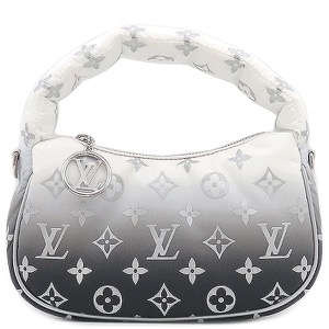 ルイヴィトン 2WAYバッグ SKI ミニムーン ポリエステル ホワイト グラデーション 黒 白 グレー  M11896 中古