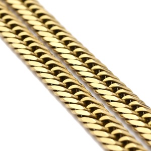 喜平 ネックレス K18 18金 61.5cm 49.4g 8面 トリプル K18YG ゴールド 造幣局検定マーク ※ショッピングローン対応していません  中古