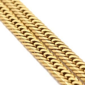 喜平 ネックレス K18 18金 50.4cm 30.7g 12面 トリプル K18YG ゴールド 造幣局検定マーク ※ショッピングローン対応していません  中古