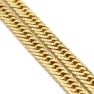 喜平 ネックレス K18 18金 50.1cm 50.8g 16面 トリプル K18YG ゴールド 造幣局検定マーク ※ショッピングローン対応していません。   中古