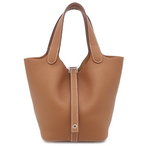 エルメス ハンドバッグ ピコタンロック PM トリヨンクレマンス ブラウン 茶  中古