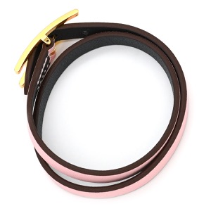 エルメス ブレスレット ピーアピ ドゥブルトゥール ヴォースイフト ピンク T2 アピ バックル  中古