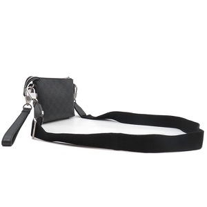 グッチ 2WAYバッグ インターロッキングG GGスプリームキャンバス ブラック 黒 ショルダー クラッチ ポーチ  723306 中古