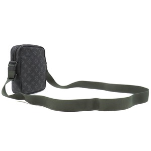 ルイヴィトン ショルダーバッグ ヴィヴィエンヌ ダヌーブ PM ブラック 黒 緑 メタリックカーキ金具  M43677 中古