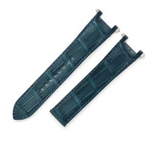 カルティエ 腕時計パーツ 純正 パシャ用 クロコバンド クロコダイル グリーン 未使用 ベルト ストラップ 21mm グリーン 緑 中古