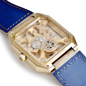 ベル&ロス BR01 サイバー スカル ブロンズ BR01-CSK-BR/SRB OH済 スケルトン ガイコツ ドクロ 限定 手巻き