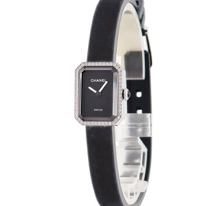 シャネル プルミエール リボン H7942 純正ダイヤ ブラック 黒 クオーツ