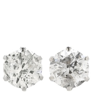 ピアス Pt900 シルバー 1P 1石 1粒 ダイヤ プラチナ900  中古