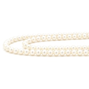 ネックレス パール2連ネックレス K14WG ホワイト アコヤパール ホワイト 真珠 中古