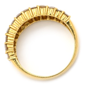 リング 指輪 ダイヤ パヴェリング K18YG ゴールド 中古