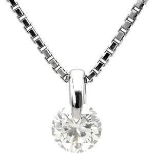 ネックレス ダイヤペンダント Pt900 シルバー 1P 1粒  中古