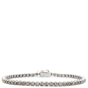 ブレスレット テニスブレスレット Pt850 シルバー ダイヤブレス  中古