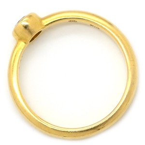 リング 指輪 ダイヤリング K18YG ゴールド 1P 1粒  中古