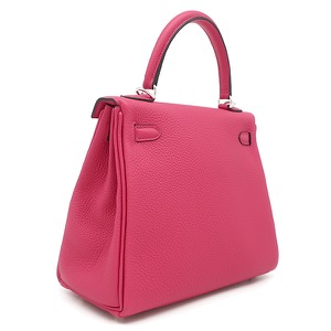 エルメス 2WAYバッグ ケリー25 内縫い トゴ ピンク未使用 ショルダー  中古