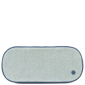 エルメス ポーチ エスカル  コットン ブルー コスメポーチ  中古