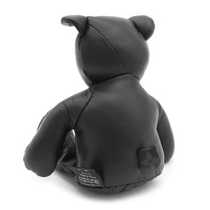 ルイヴィトン ぬいぐるみ フラッシュ ドゥドゥルイ レザー ブラック 黒 藤原ヒロシ テディベア  GI0184 中古