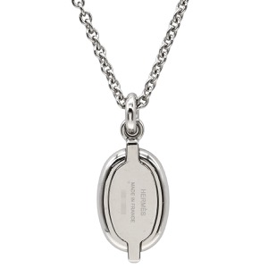 エルメス ネックレス ミニマイヨン メタル ブラック シェーヌダンクル 黒  中古