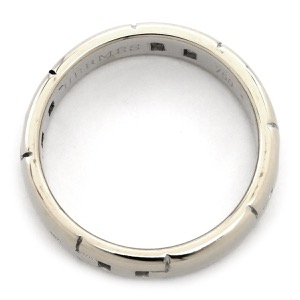 エルメス リング 指輪 ヘラクレス K18WG シルバー ＃52 Au750 18K 18金 ウェディング マリッジリング Hモチーフ  中古