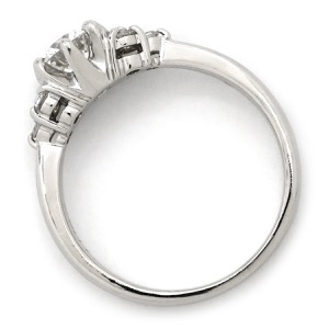 リング 指輪 ダイヤリング Pt900 シルバー 中古