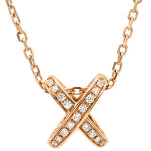 ショーメ ネックレス ジュ ドゥ リアン ペンダント K18PG ゴールド 750 PG ダイヤ  082216 中古