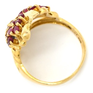 リング 指輪 ルビーリング K18YG ゴールド Au750 18K 18金  中古