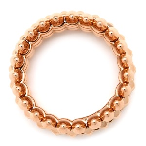 カルティエ リング 指輪 クラッシュ ドゥ カルティエ ダブル K18PG ゴールド #53(JP13) ピンクゴールド 2ロウ 750   B4237853 中古