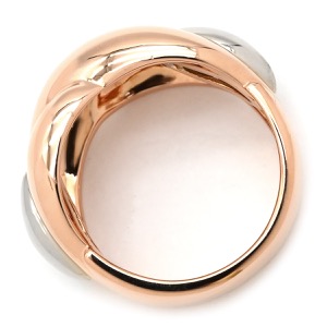 カルティエ リング 指輪 K18PG ゴールド #53(JP13) 2カラー コンビ ツイスト デザイン ヴィンテージリング  中古