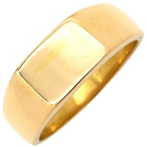 リング 指輪 印台リング K22YG ゴールド 22金 917 横長角  中古