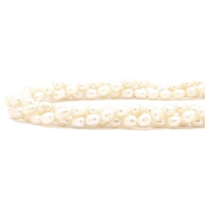 TASAKI ネックレス パール ホワイト 真珠 パール 3連 3重 バロックパール  中古